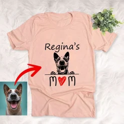 Dog Shirts Personalized Dog Mom Best Gift For Mother's Day Custom T-Shirt