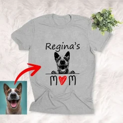 Dog Shirts Personalized Dog Mom Best Gift For Mother's Day Custom T-Shirt