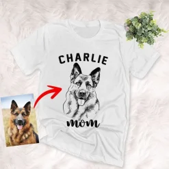 Inkpawarts.com Dog Shirts Pet Dad Pet Mom Dog Lovers Customized Unisex T-Shirt, Funny Gift For Moms, Dog Owners, Dog Dads
