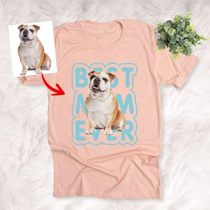 Dog Shirts Best Dad Ever Best Mom Ever Personalized Colorful Painting Unisex T-Shirt Gift For Father's Day, Mother's Day