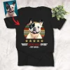 Dog Shirts Customized Best Dog Dad Ever Highest Rate T-Shirt Father's Day Gift For Dad