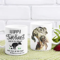 Dog Mug Personalized Happy Fur-Ther's Day Fathers Day Mug Gift For Fur Dad, Dog Lover