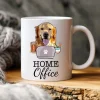 Dog Mug Home Official Colorful Painting Pet Portrait Personalized Mug Gift For Fur Dad, Dog Lover