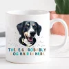 Dog Mug There's Probably Dog Hair In Here Customized Pet Face Mug For Pet Lover, Funny Pet Owner Mugs, Pet Gifts, Christmas Gift. This classic shape white, durable ceramic mug in the most popular size is perfect for coffee, tea, and hot chocolate. High-quality sublimation printing makes it an appreciated gift to every true hot beverage lover. Dog Dad Mug, Dog Father Mug.