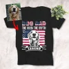 Dog Shirts Dog Dad The Man, The Myth, The Snack Dealer Customized Dog Portrait T-Shirt Dog Owner Gift Dog Lover Shirt