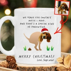 Dog Mug Merry Christmas Santa Dog Funny Xmas Gift Mug Funny Pet Owner Mugs, Pet Gifts, Christmas Gift