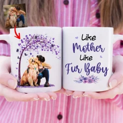 Dog Mug Like Mother Like Fur Baby Dog Mug Gift For Mother's Day Mug