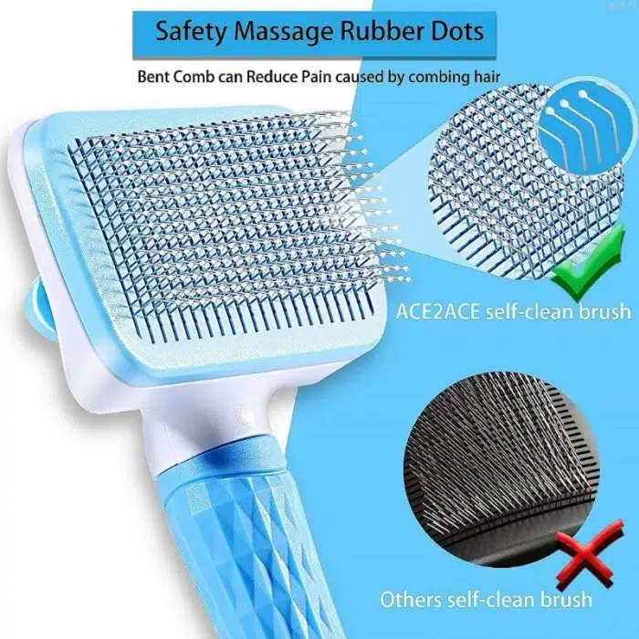 Dog Hair Remover Comb Cat Dog Hair Grooming And Care Brush For Long Hair Dog Pet Removes Hairs Cleaning Bath Brush Dog Supplies