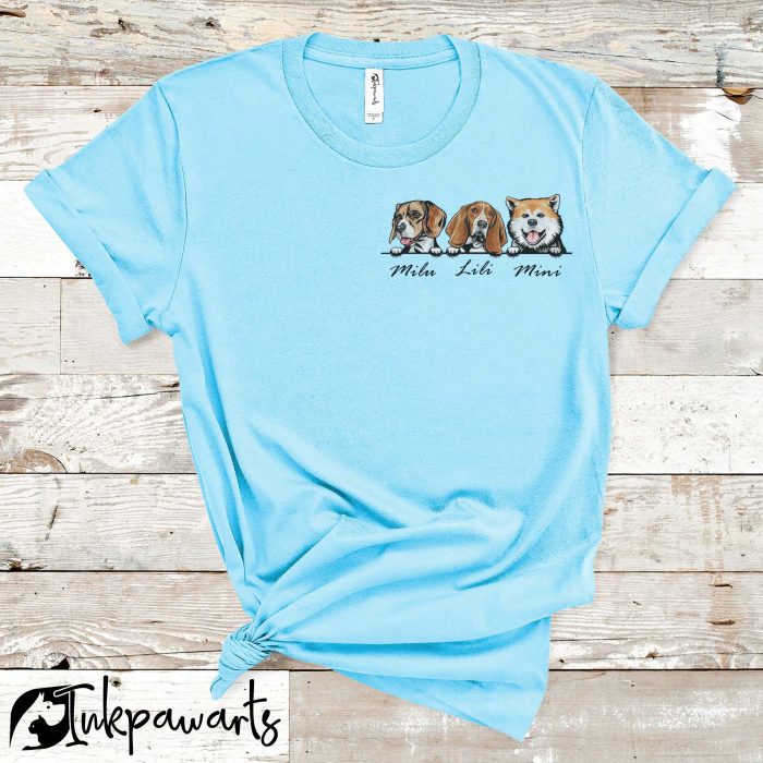 Custom Dog Shirt, Comfort Colors Shirt, Personalized Dog Shirt, Dog Lovers Shirt, Gift for Mom, Gift for Her, Gift for Him, Animal Lovers