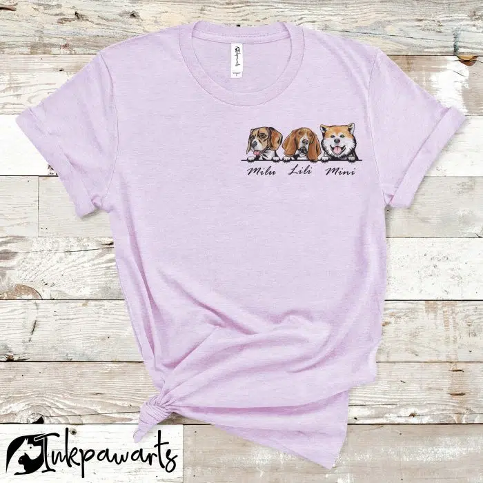 Custom Dog Shirt, Comfort Colors Shirt, Personalized Dog Shirt, Dog Lovers Shirt, Gift for Mom, Gift for Her, Gift for Him, Animal Lovers