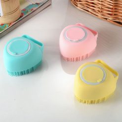 Bathroom Puppy Big Dog Cat Bath Massage Gloves Brush Soft Safety Silicone Pet Accessories for Dogs Cats Tools Mascotas Products Cleaning Pets