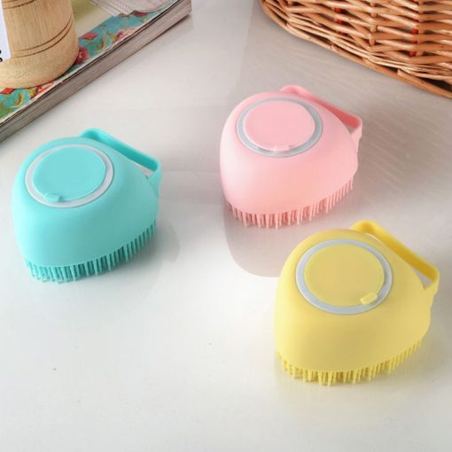Bathroom Puppy Big Dog Cat Bath Massage Gloves Brush Soft Safety Silicone Pet Accessories for Dogs Cats Tools Mascotas Products Cleaning Pets