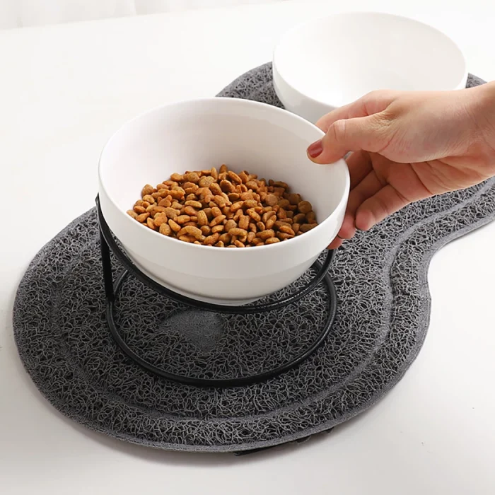Dog Bowl Food Bowl Elevated No Spill Ceramic, Cat Bowl, Pet Cat Bowl INK86821