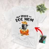 Custom Dog T Shirt Halloween With Pumpkin