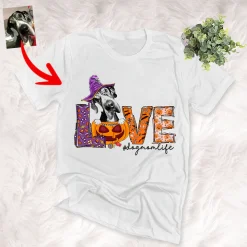 Custom Dog T Shirt Love Is Adorable Dogs And Halloween Shirt