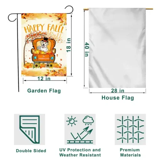 Dog Garden Flag Happy Fall Y All Labrador Retriever Flag, Labrador Fall Flag