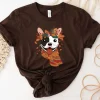 Dog T Shirt Bulldog Thanksgiving Autumn Dog Lover Gifts T-Shirt, Thanksgiving shirts
