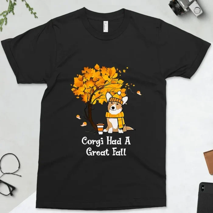 Dog T Shirt Corgi Had A Great Fall T-Shirt