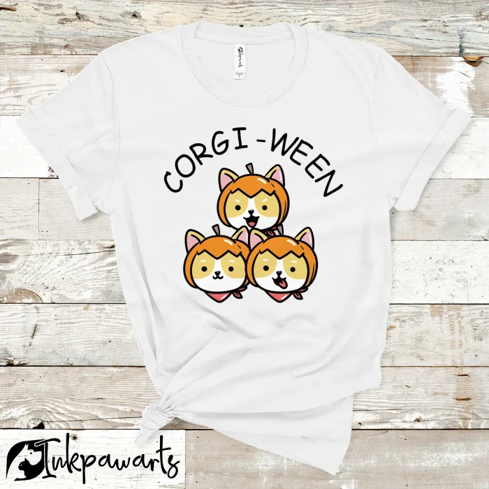 Halloween Corgi T-Shirts Corgi-Ween Funny Halloween Corgi Dog