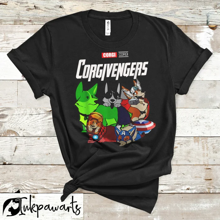 Halloween Corgi T-Shirts Corgivengers Corgi T shirt