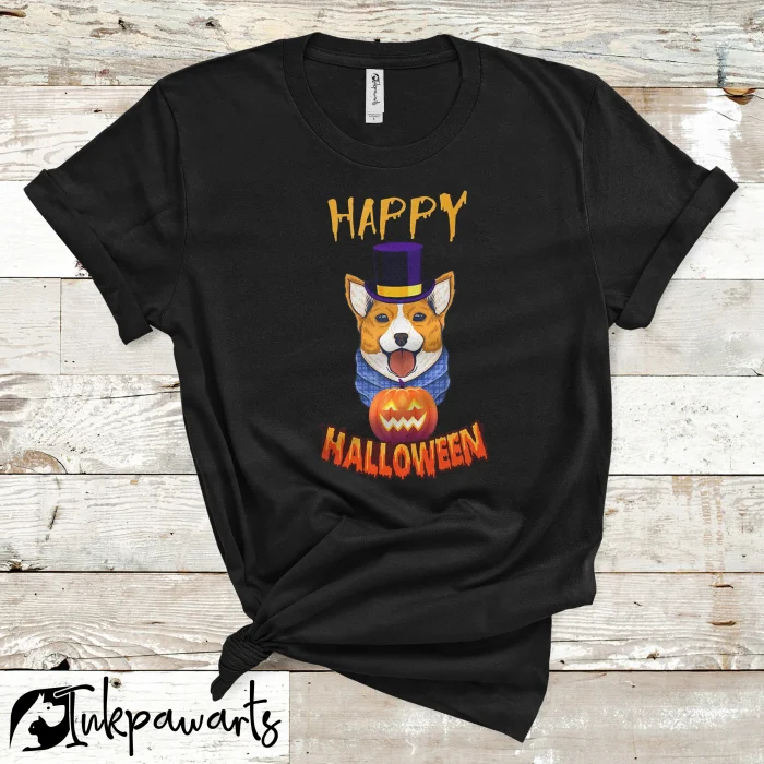 Halloween Corgi T-Shirts Cute Corgi Halloween