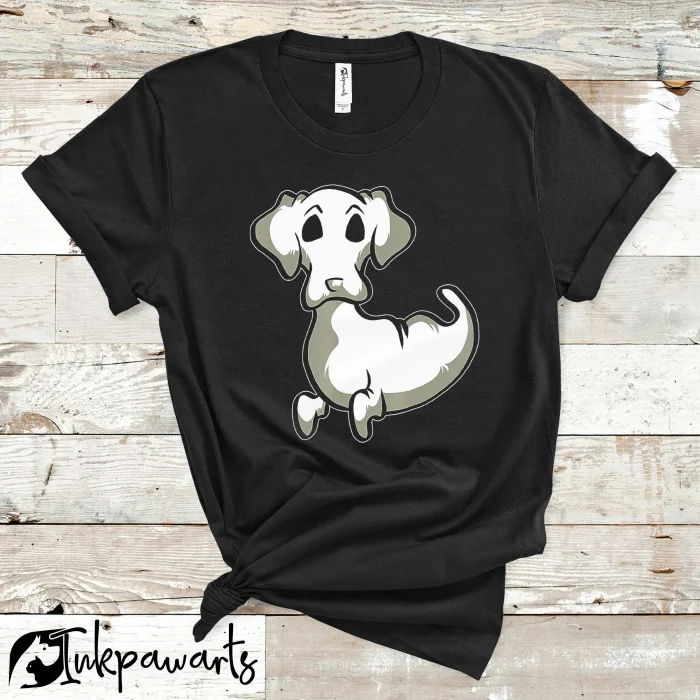 Dog T Shirt Dachshund Cute Ghost Halloween