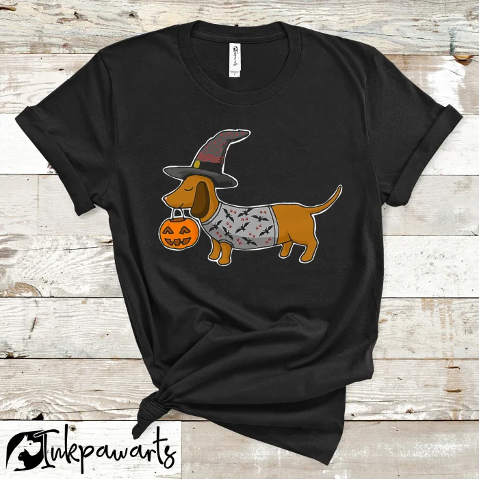 Dog T Shirt Dachshund Halloween