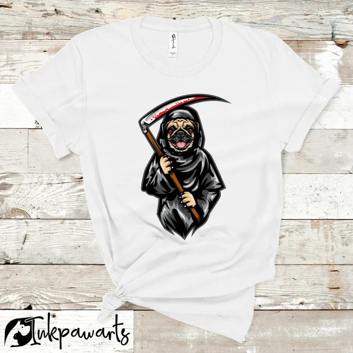 Dog T Shirt Grim Reaper Pug