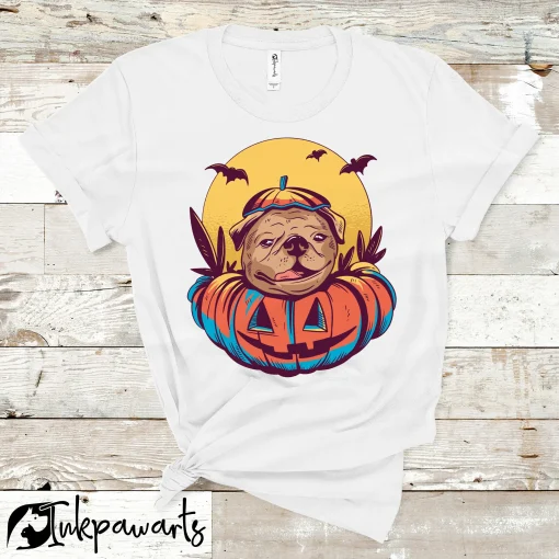Dog T Shirt HALLOWEEN PUG| Perfect Gift For you and friends