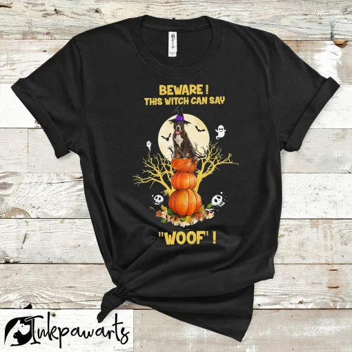 Dog T Shirt Halloween Costume Pitbull Funny