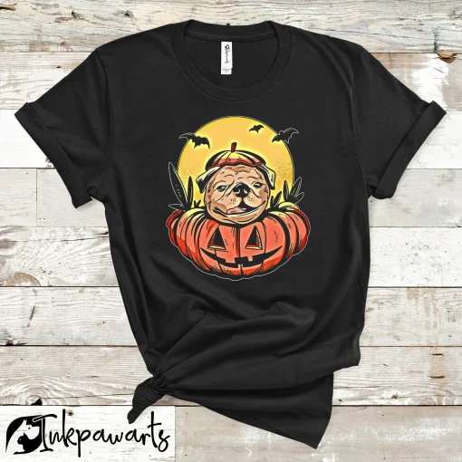 Dog T Shirt Pug Halloween