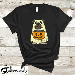 Dog T Shirt Pug Halloween Ghoulies and Ghosties