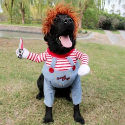 Pet Dog Clothes Halloween Dog Costumes Funny Pet Clothes Creepy Chucky