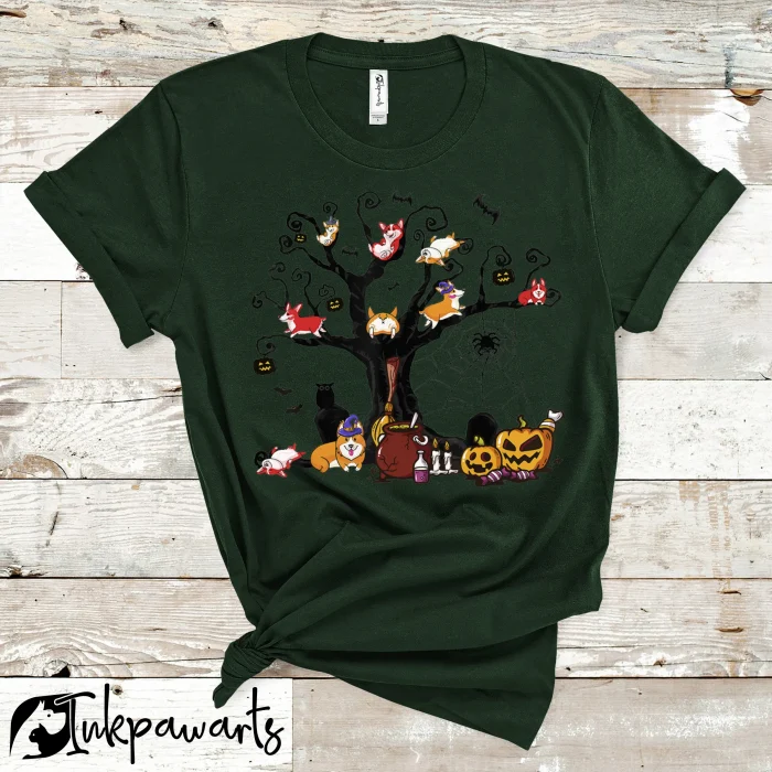 Halloween Corgi T-Shirts Corgi Shirt Trick or Treat, Corgi Butt Shirt, Corgi Pumpkin Shirt