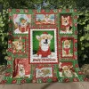 Corgi Christmas Quilt Blanket Corgi Every Day Is Xmas Day Awesome