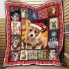 Corgi Christmas Quilt Blanket Jor Jor