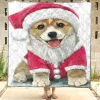 Corgi Christmas Quilt Corgi Christmas Quilt Blanket
