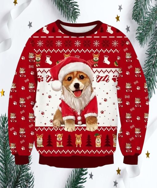 Corgi Dog Christmas Sweater Corgi Ugly Christmas sweater
