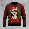 Corgi Dog Christmas Sweater Corgi Wreath Ugly Christmas Sweater