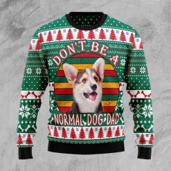 Corgi Dog Christmas Sweater Welsh Corgi Dog Dad Sweater, Ugly Christmas Sweater For Dog Lovers