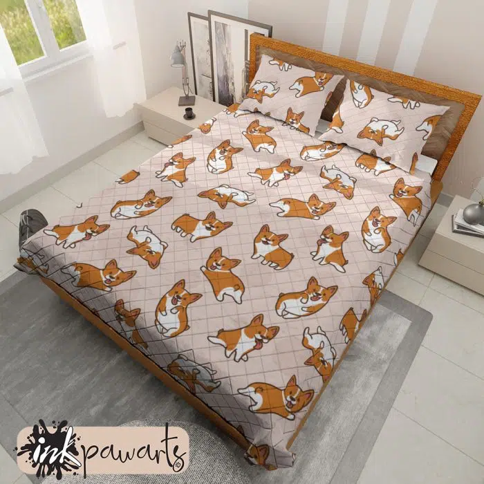 Cartoon Corgis Corgi Bedding Set