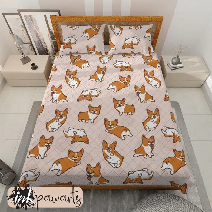 Cartoon Corgis Corgi Bedding Set