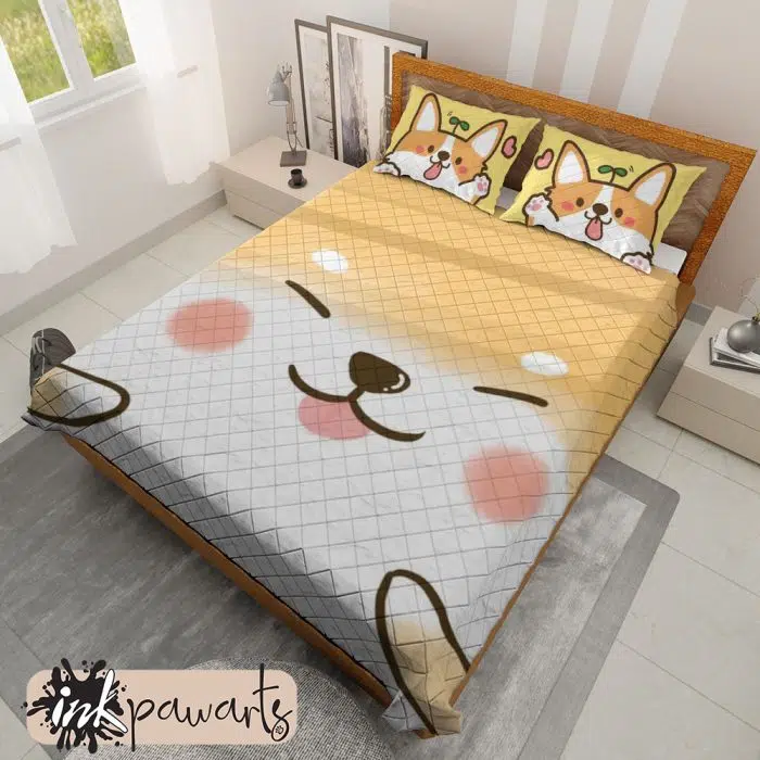 Corgi Smiling Corgi Bedding Set