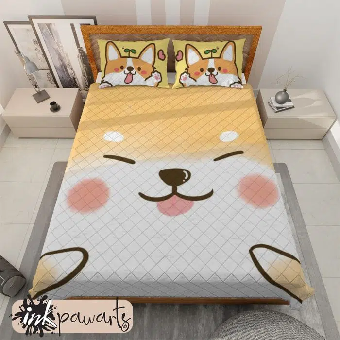 Corgi Smiling Corgi Bedding Set