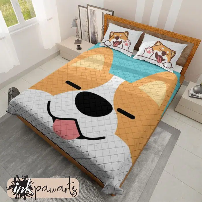 Corgi Smiling Corgi Bedding Set