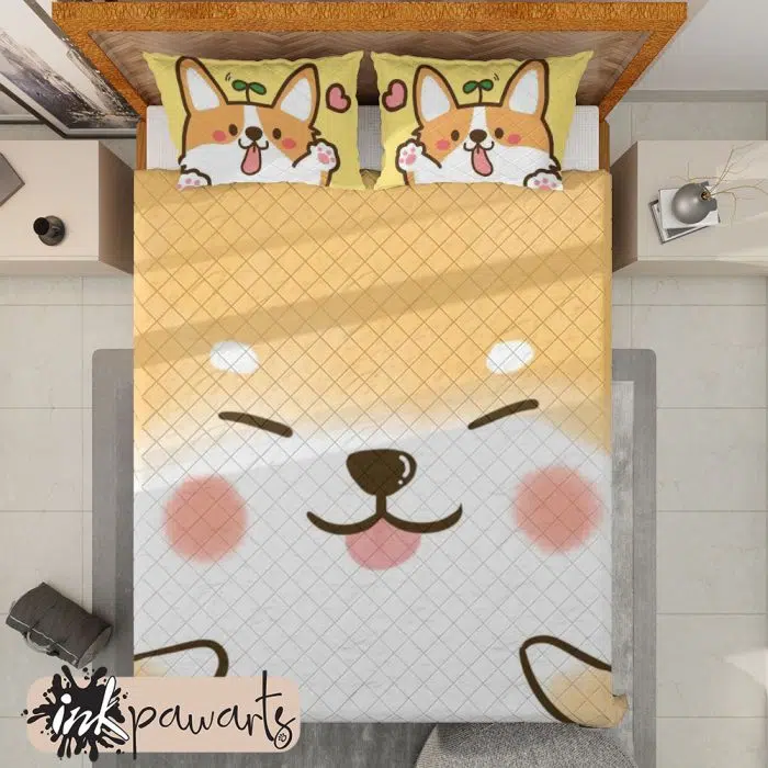 Corgi Smiling Corgi Bedding Set