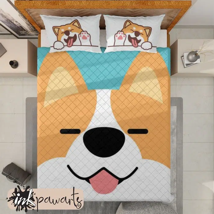 Corgi Smiling Corgi Bedding Set