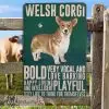 Corgi Metal Sign Welsh Corgi | Inkpawarts.com