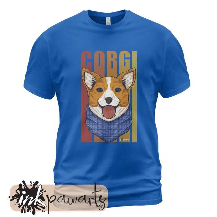 Corgi T-Shirt Blue