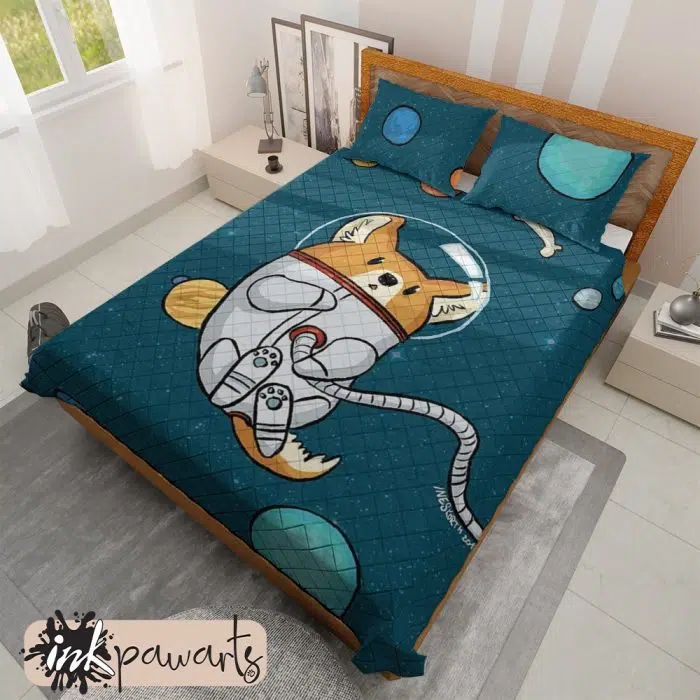 Corgi Astronaut Corgi Bedding Set